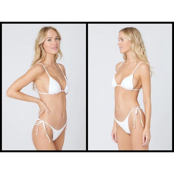 💕L*SPACE💕 Bikini Set Brittany Top + Lennox Bottom ~ Gloss Gator Large L NWT - Picture 2 of 14